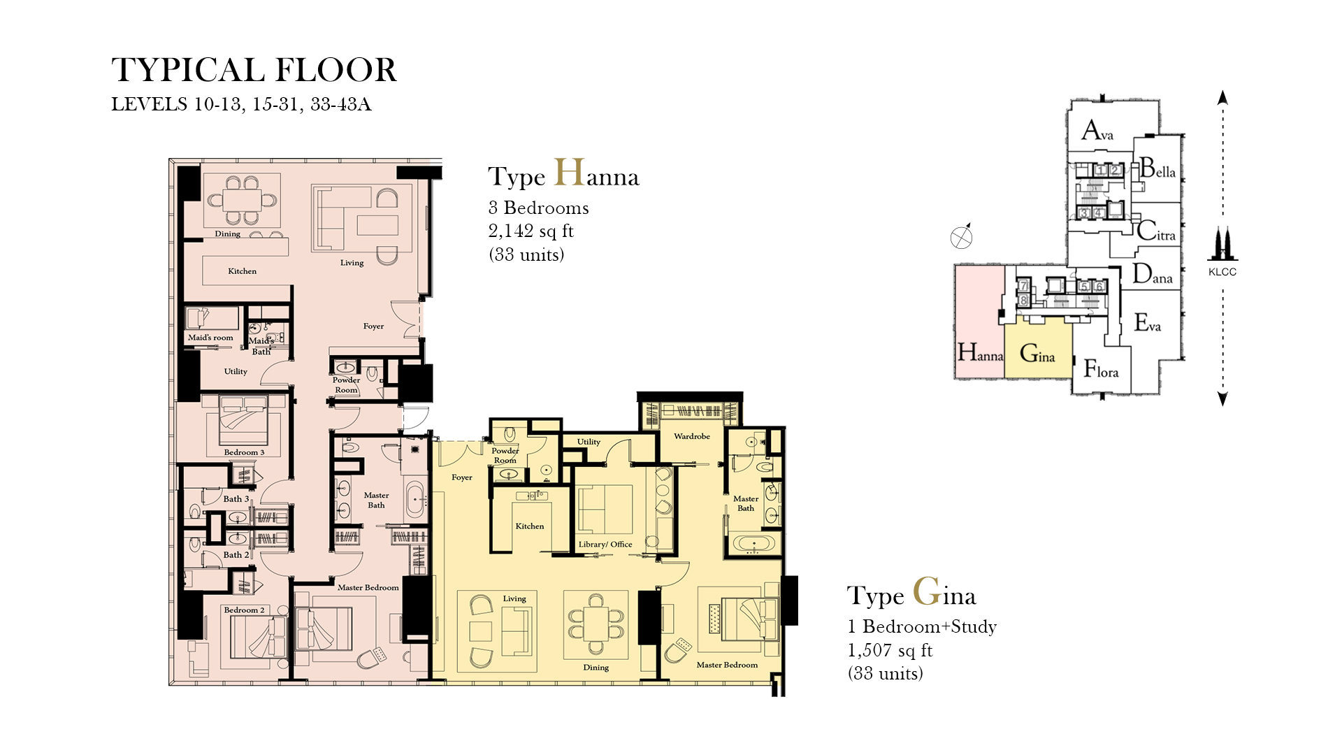 Ritz Carlton Residences Floor Plans | KLCC Condominium | Kuala Lumpur