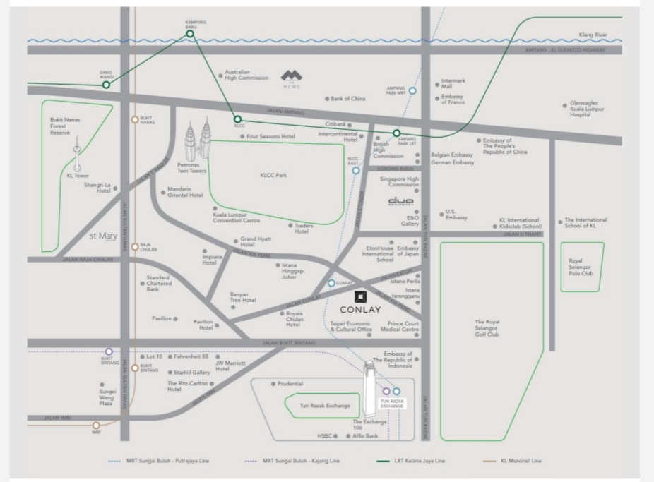 The-Conlay-Location-Map | KLCC Condominium