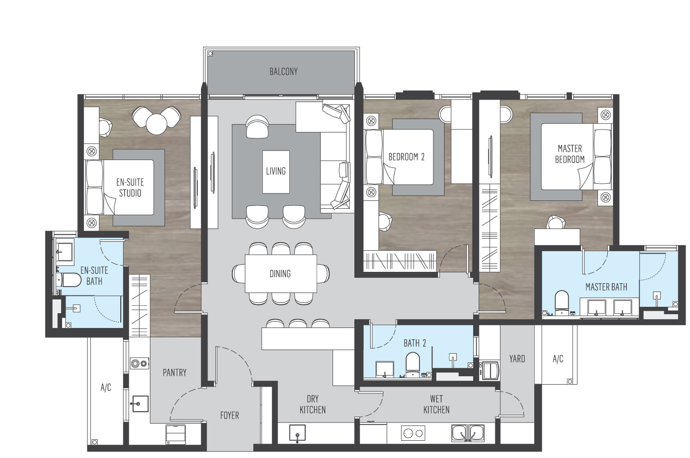 Alix-Residences-Floor-Plan-Type-A1 | KLCC Condominium | Kuala Lumpur