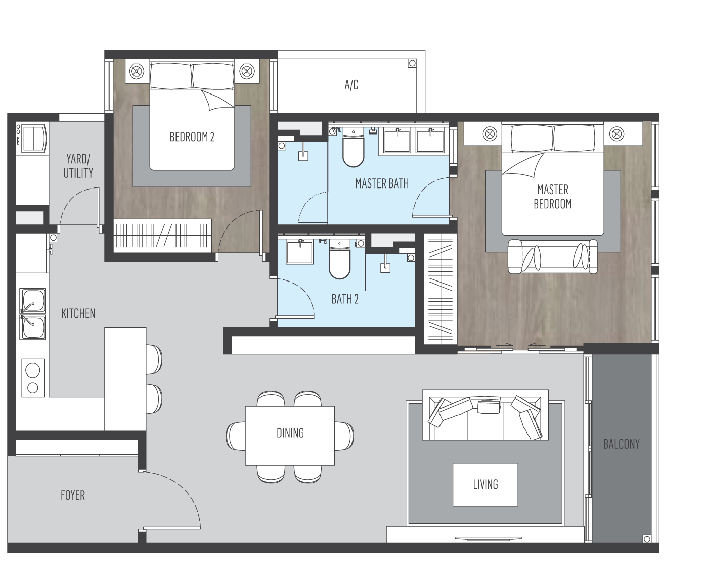 Alix-Residences-Floor-Plan-Type-B3 | Kuala Lumpur (KLCC) LUXURY ...