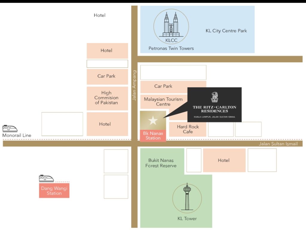 The Ritz Carlton Location Map Kuala Lumpur KLCC LUXURY RESIDENCES   The Ritz Carlton Location Map 1024x796 